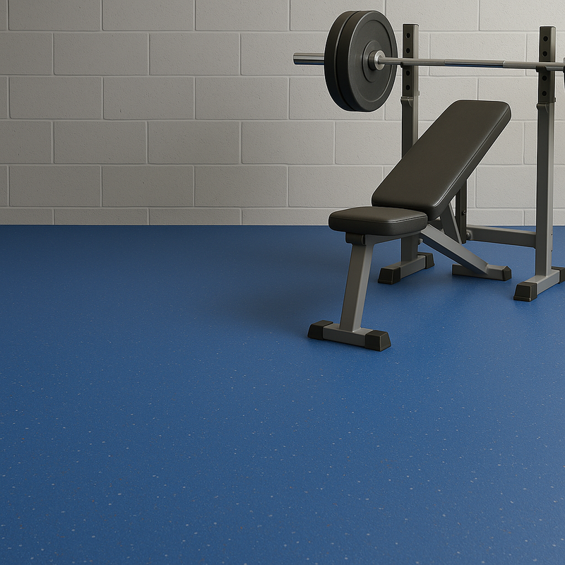 Loose Lay Rubber Tiles with Dimpled Texture - Waterproof & Easy to Clean