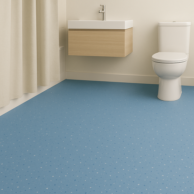 Loose Lay Rubber Tiles with Dimpled Texture - Waterproof & Easy to Clean