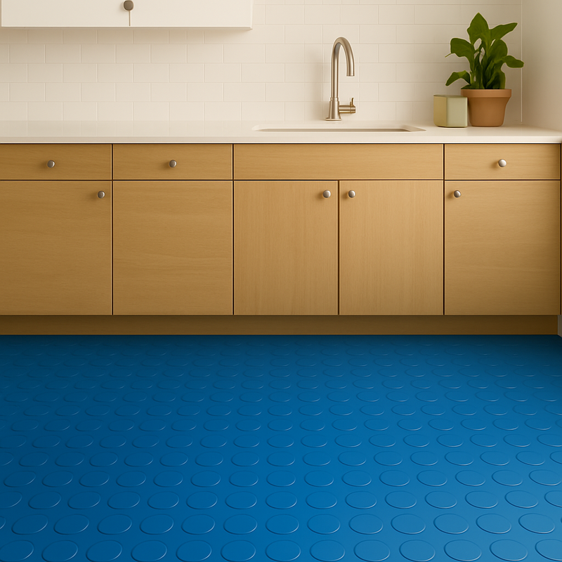 Heavy Duty Studded Rubber Tiles - 4mm Thick | Anti-Slip & Resilient