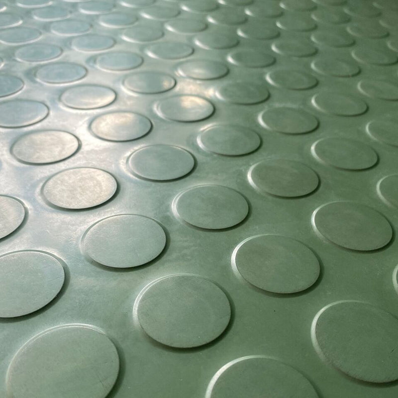 High Quality Studded Rubber Tiles 2.7mm Thick - Slip Resistant, Warm and Sound Absorbent