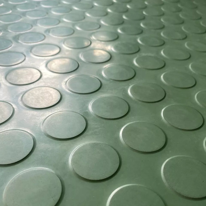 Heavy Duty Studded Rubber Tiles - 4mm Thick | Anti-Slip & Resilient