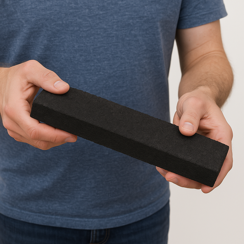 VibeGuard Rubber Vibration Dampener Multi-Purpose Strip for Noise & Shock Control - 1m x 75mm x 15mm