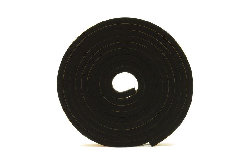 Black Neoprene Solid Rubber Strip - 5M