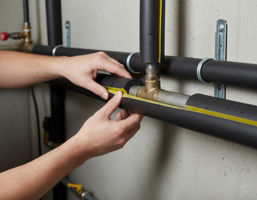Pipe Insulation Foam Self-Seal Easy Install – Black