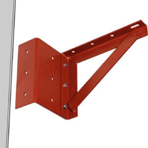 Heavy Duty RSJ Side Fix Brackets - 6mm Mild Steel, 300mm Deep, 200x100mm Arms, 90° Mounting for Cantilever Supports, Primer Coated