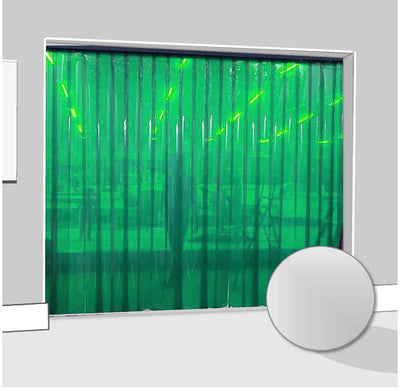 
          Transparent Green Creative Interior Strip Curtains (Hook On)