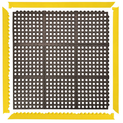 
          Rubber Link Mats with Drainage Holes for Pool And Wet Areas