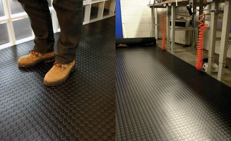 Round Dot Garage Flooring - Rubber Co