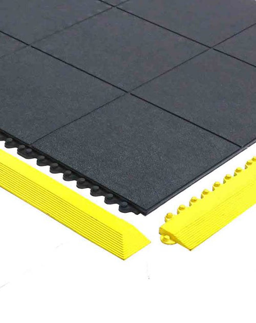 Heavy Duty Solid Interlocking Rubber Gym Mats – Slip Resistant, High Impact, Cushioned, No Adhesive Needed, Durable Gym Flooring