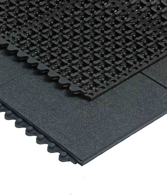 Solid Interlocking Rubber Gym Mats - Rubber Co
