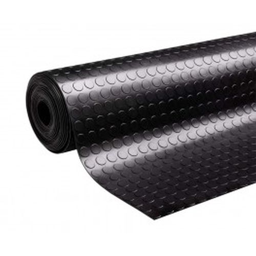 Non Slip Rubber Matting Rolls Studded Dot Penny Pattern Heavy Duty Rolls Cut Lengths