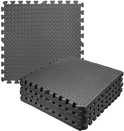 High-Quality EVA Garage Floor Tiles High Grip Diamond Plate Pattern Easy to Fit Anti-Fatigue Properties