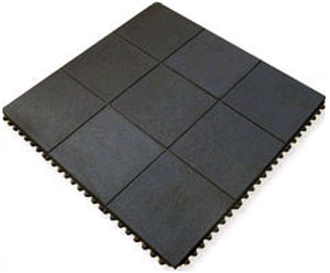 Heavy Duty Slip-Resistant Interlocking Rubber Gym Mats Suitable for High Impact Areas