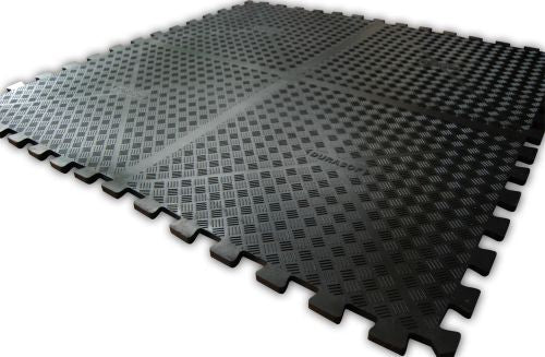 Durasof Heavy Duty Rubber Gym Tiles – Durable, Slip-Resistant, High Impact Mats with Interlocking Design Ideal for Home & Commercial Gyms